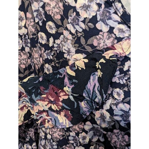 Cupio Multicolor Floral Print Long Sleeve Blouse Women's Small - Picture 5 of 6